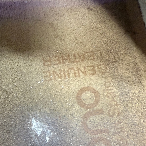 Leather White Double Buckle Sandals with Cork Sole - Picture 6 of 11